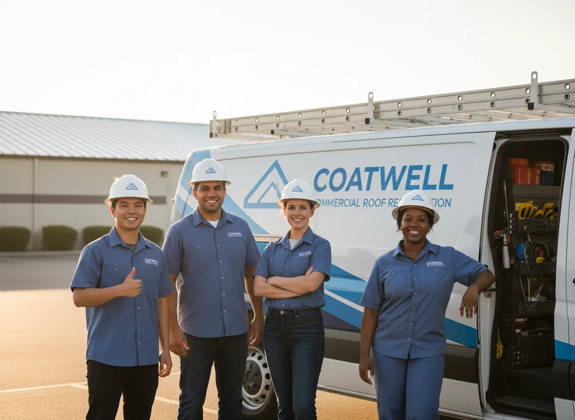 Commercial roof coating company in Thornton, IA