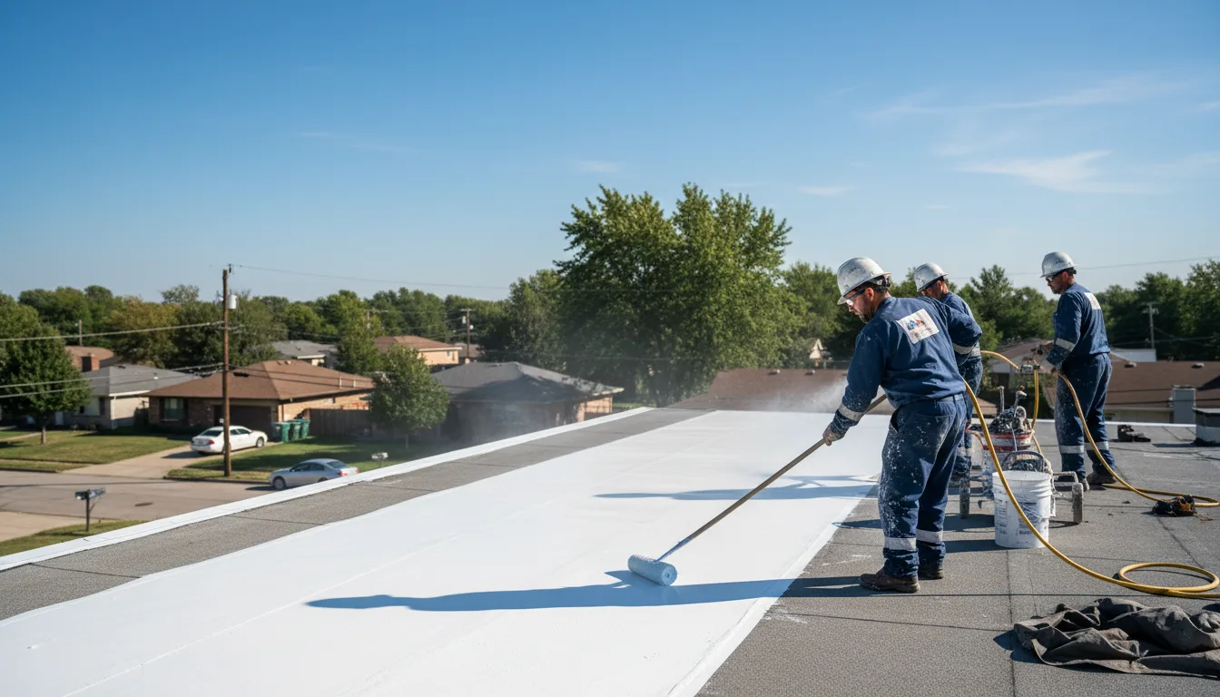 Commercial roof coating in Thornton, IA near me
